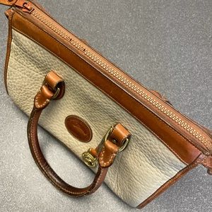 Vintage Dooney & Bourke pebbled leather satchel